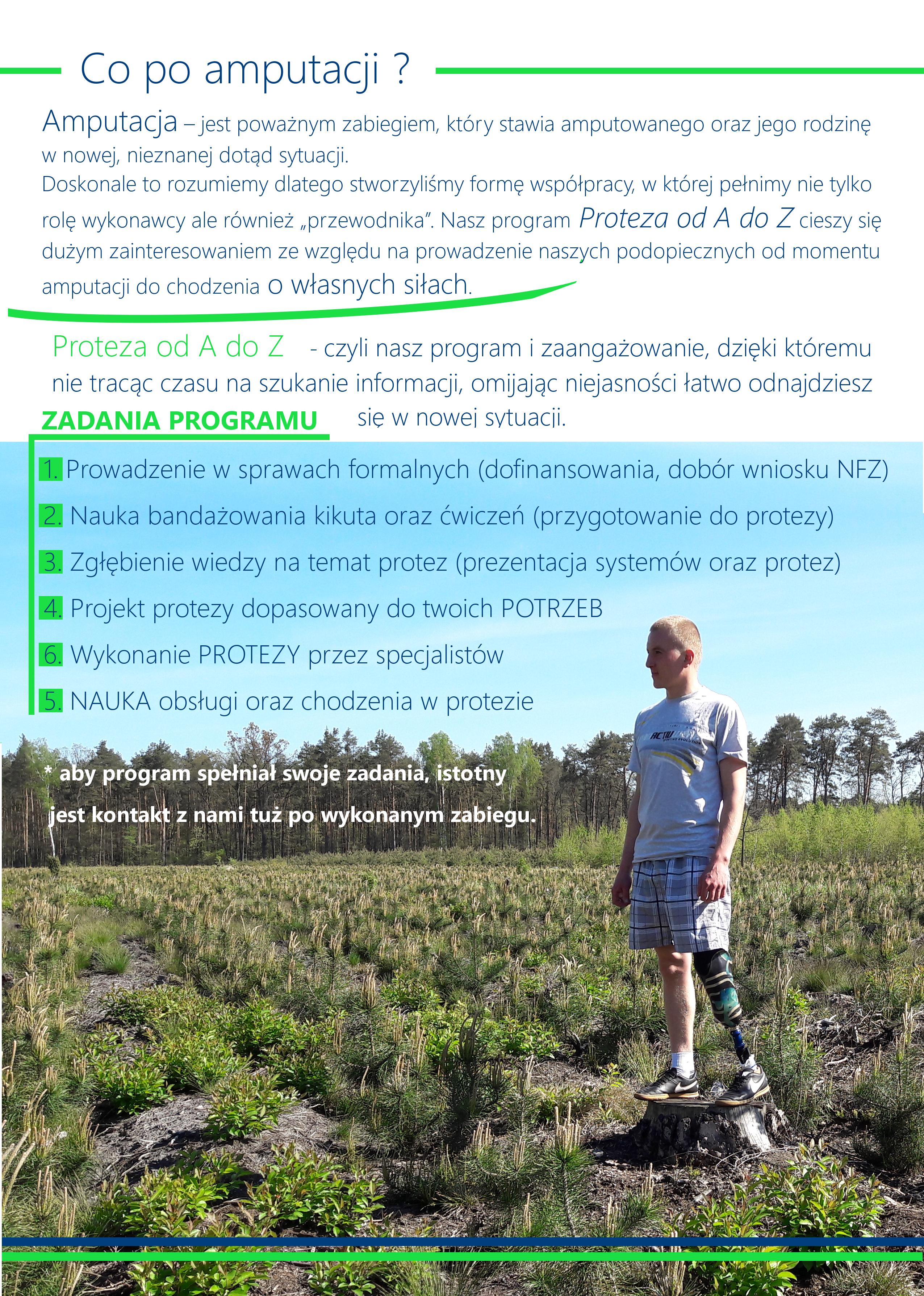 Proteza Nogi Podudzia aktywny samorząd rechabilitacja Warszawa